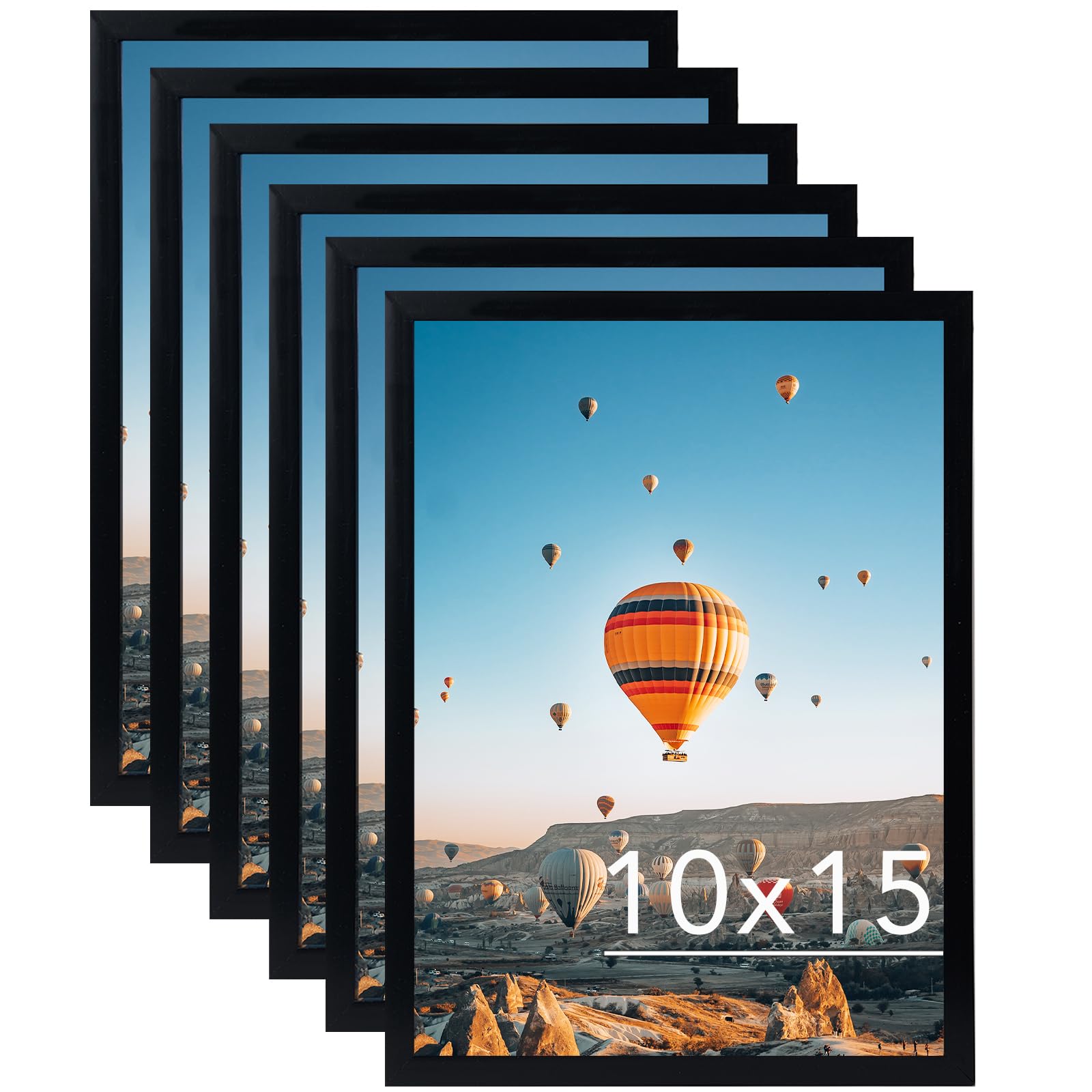 JCJMY 10x15 Black Picture Frame Set of