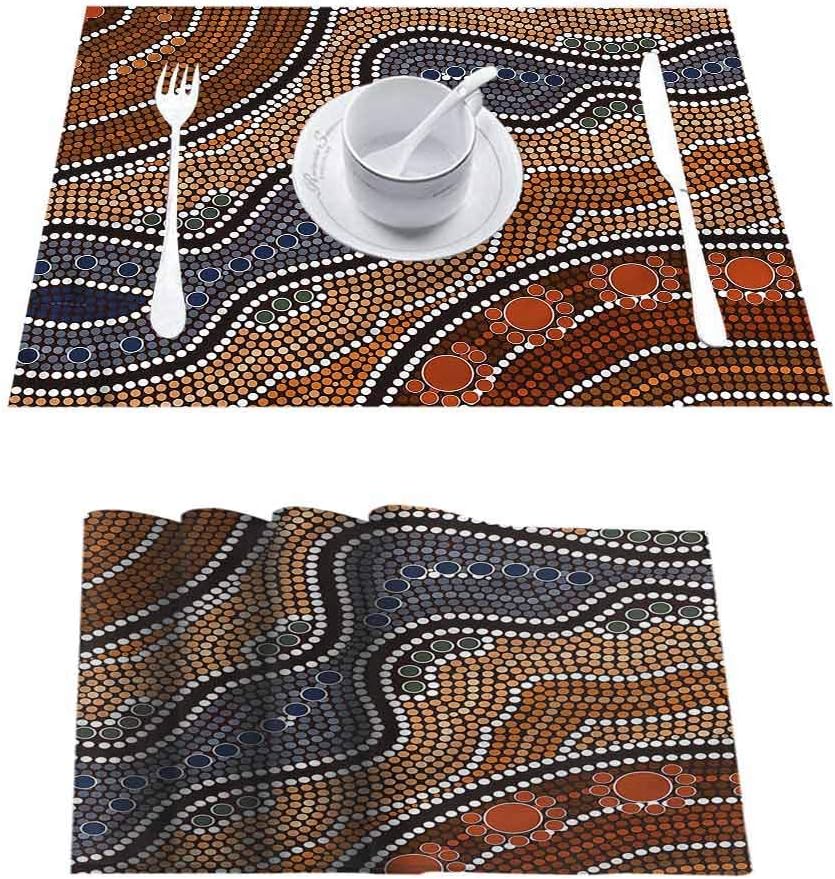 L'sWOW Heat Insulation Stain Resistant Placemats, Art