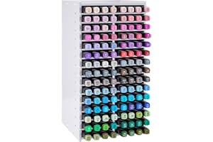 SANFURNEY Marker Pen Organizer Holder, 30 Slots Craft Art Supply Storage Rack, Art Markers Pens Colored Pencils Storage Holder for Desktop Home Classroom Office