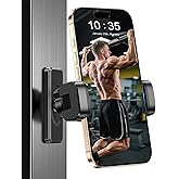 Gym Magnetic Phone Holder【Strong Magnets】- 360 Adjustable Magnetic Phone Mount, Phone Holder Gym Accessories for Men Women Compatible with All Smartphones 4.7-7"
