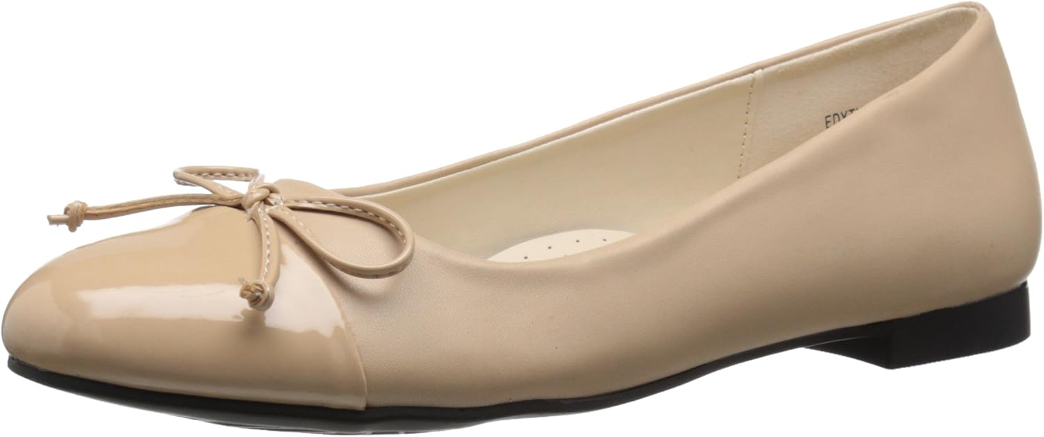Annie Shoes Women�s Edyth Ballet Flat Beige Size 5.5 UK