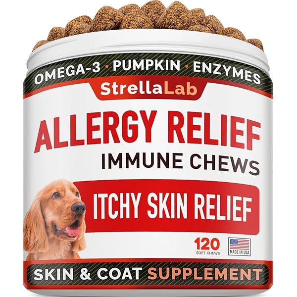 Super Allergy Relief Chews For Dogs 90 Count Strawfield