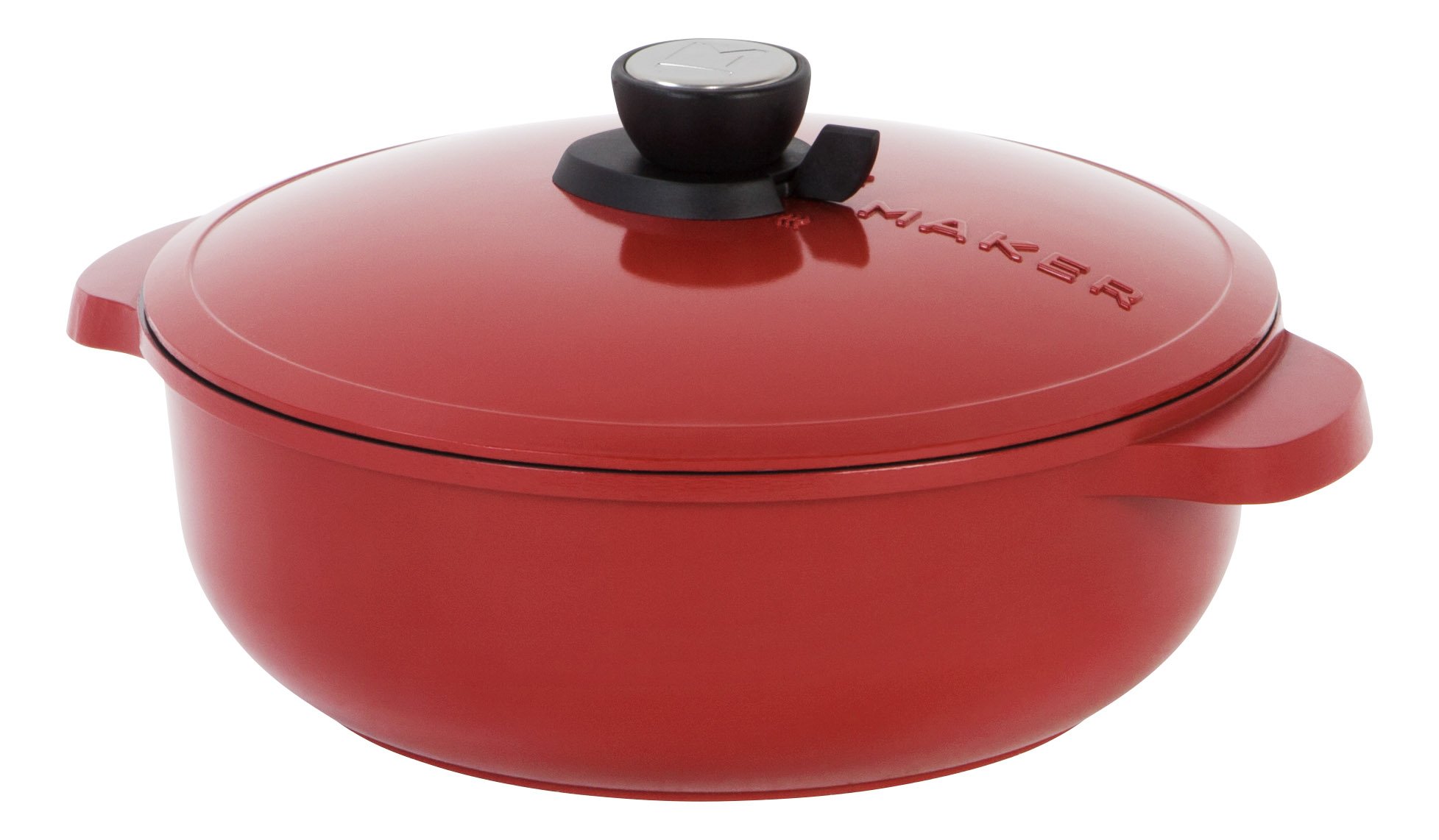 MAKER Homeware 5 Quart Dutch Oven with Nonstick Ceramic Coating, Red eBay