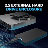 SABRENT 2.5 USB SSD Enclosure UASP Tool-Free Aluminum EC-UASP view 2