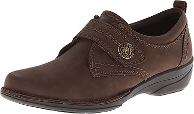 clarks leather slip on clogs