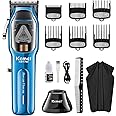 KEMEI Professional Hair Clippers for Men Cord/Cordless Hair Cutting Kits, Hair & Beard Trimmer, Adjustable Barber Clippers with USB Rechargeable, KM-1763