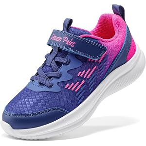 DREAM PAIRS Kids Shoes Tennis Sneakers | Lightweight,Running,Breathable,Comfortable, Non Slip,Hook-and-Loop,Walking, Gym, Sch