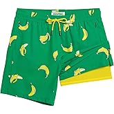maamgic 2 in 1 Mens Swim Trunks 7 Inch Swim Shorts Swim Suits Board Shorts