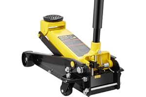 VEVOR 3 Ton Low Profile Floor Jack for All Terrain Vehicles, Heavy-Duty Steel Racing Jack with Quick Lift Pump, 5.12"-20" Lifting Range, 3.0 tons