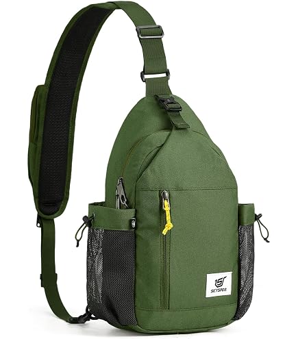 Cv-Escape Sling Backpack - Nylon Rfid Crossbody Sling Bag - Bird - Khaki :3 Amazon.com: SKYSPER Sling Bag Anti-Theft RFID Crossbody Bag  main image 2