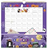 2027 Calendar - 2027 Wall Calendar with Pockets, Jan. 2027 - Dec. 2027 | 12" x 12", 12 Month, Ample Ruled Space,Twin-wire Binding, Calendars for Office, School, Home| 12 Different Themes
