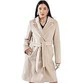Vince Camuto Trench Coat for Women - Winter Dressy Wool Coats for Women can double as Dress Coat - Warm Peacoat