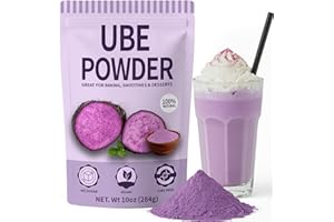HAVNDRAE 10oz Pure Natural Purple Ube Powder, Yam Powder for Baking, Purple Sweet Potato Food Coloring Powder, No Sugar, Vegan & Sourced Superfood for Smoothies, Drinks & Desserts