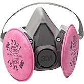 3M Half Facepiece Reusable Respirator Assembly Kit 6191, Size Small, P100, Lightweight, Comfortable, Easy to Adjust, Includes