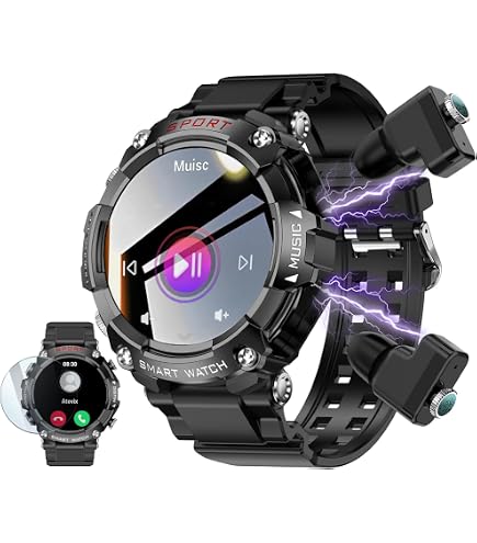 その他 Smart Watch Amazon.com: ZJX Smart Watch with Earbuds for Men Women,1.52