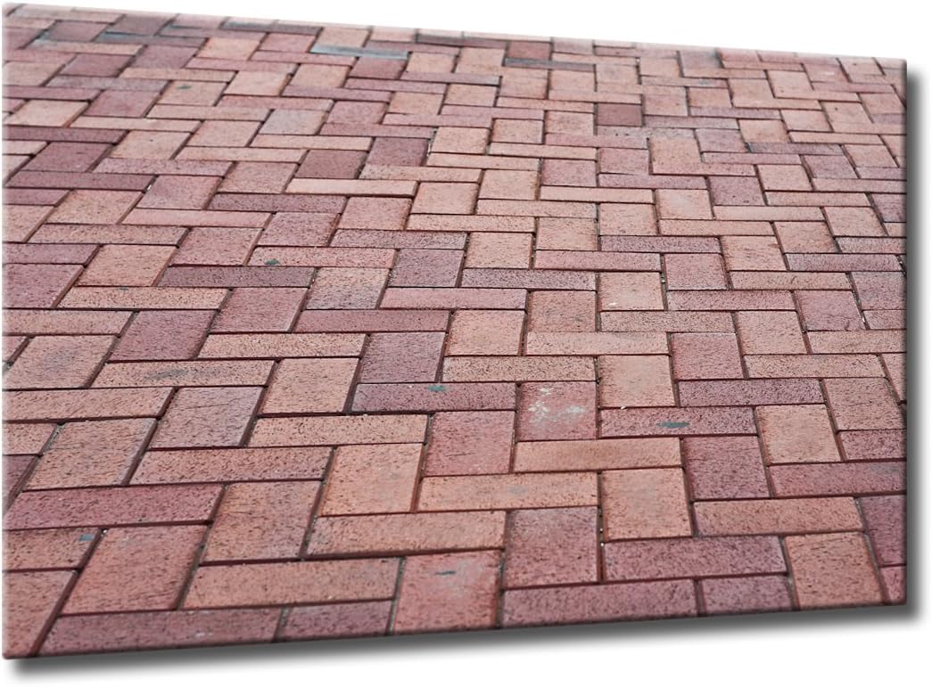 Bild Auf Leinwand Pflaster Muster Grosse 70cm X 105cm Lounge Bild Pflaster Steine Abstrakte Muster Aus Der Serie Abstrakte Architektur Motive Farbe Rot Rubrik Abstrakte Formen Technik Amazon De