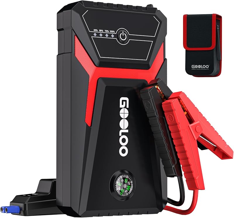 GoooLOO GE1500 Jump Starter 1500A 12V Car Battery Booster 6L Gas 4L Diesel
