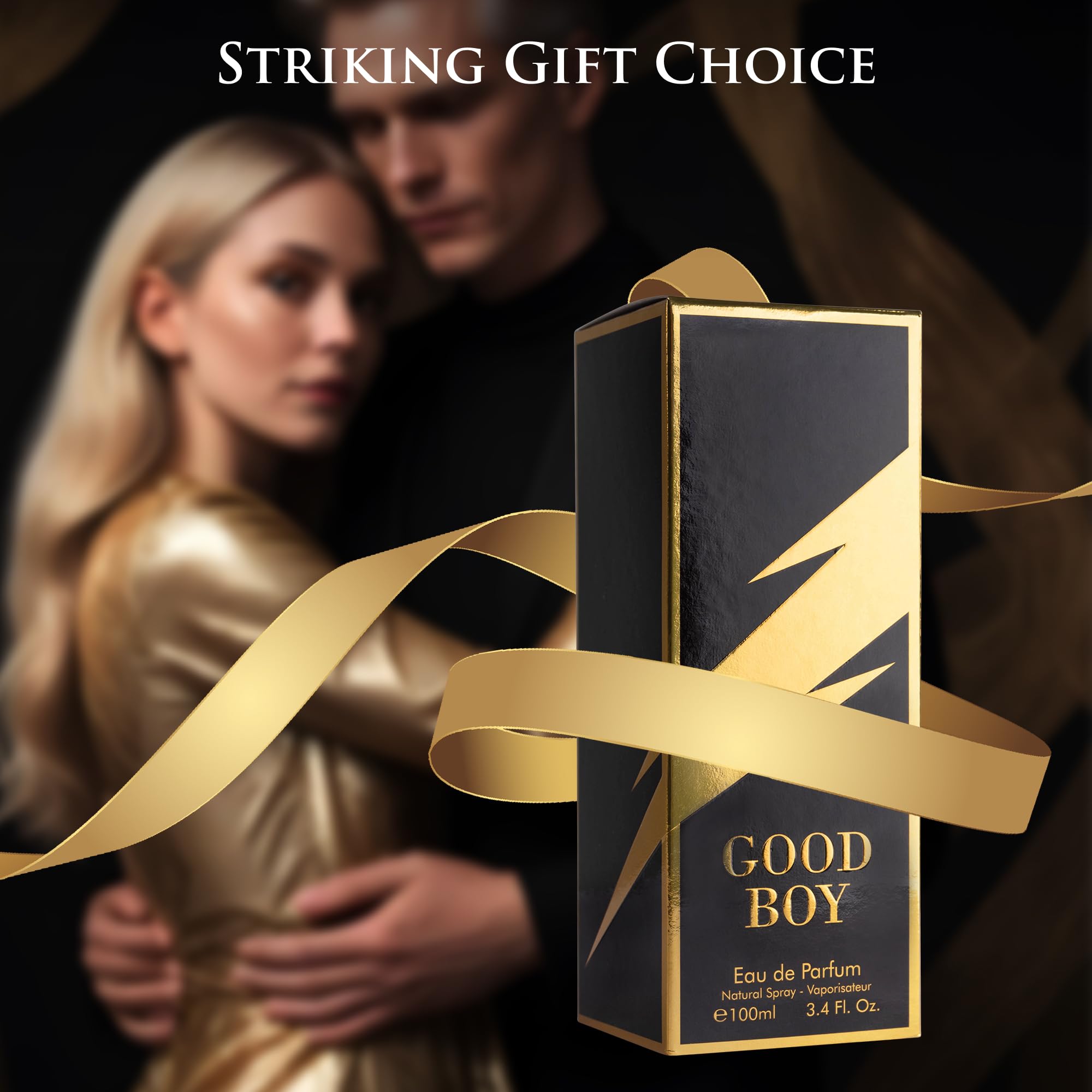 URBAN COLLECTION Bold Boy Eau De Parfum 3.4 fl oz – Fresh Citrus, Spice & Amber Scent – Italian Bergamot & Pink Pepper – Tonka Bean Base – Vegan, Cruelty-Free, Paraben Free – 100ml Elegant Bottle