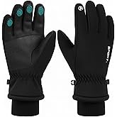KUKASEN Women’s Ski Gloves with 3M Thinsulate Waterproof Protection, Plush Fleece Touchscreen Snow Gloves – Warm Anti-Slip Gloves