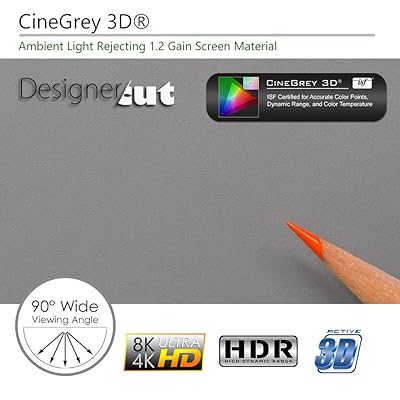 Buy Elite Screens Designer Cut Series 135 Inch 16 9 8k 4k Ultra Hd Ambient Light Rejecting Diy Raw Projector Screen Material True Alr Capable Projection Screen Rm 135h Cinegrey3d Online In Slovakia B084szw7lj