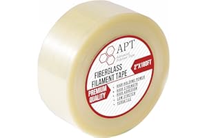 APT Heavy Duty Monodirectional Fiberglass Reinforced Filament Tape, Strapping Tape, Packing Tape, Bundling Tape, Box Sealing 