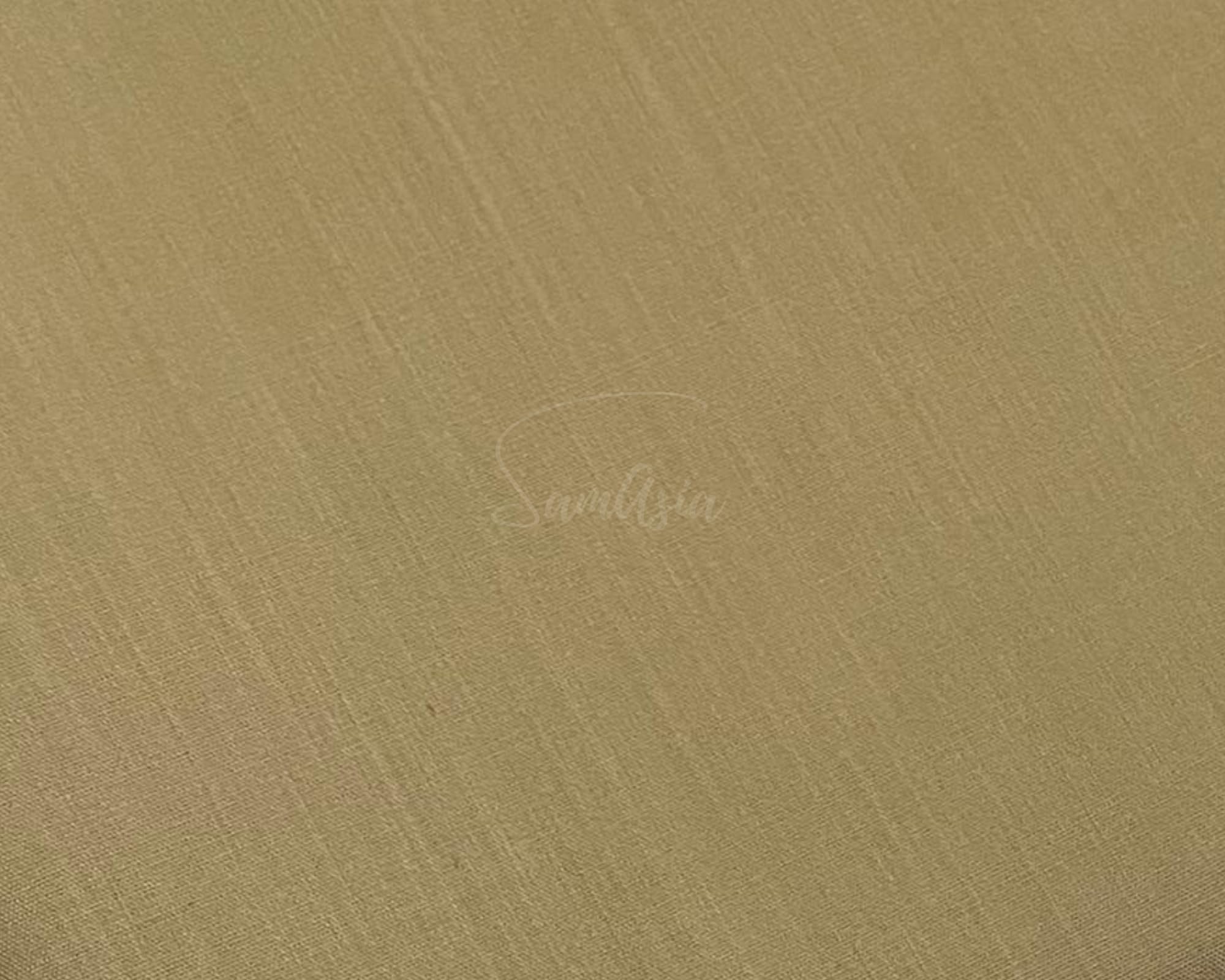 Plain Khaaki Polycotton Fabric for Dressmaking, Art & Craft, Sewing, Quilting | 45'' - 115 cm Wide| Precut Length 2m