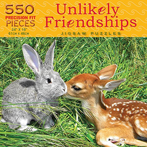 Luv-it Puzzles Unlikely Friendships - Animal Attraction Jigsaw Puzzle (550 Piece)