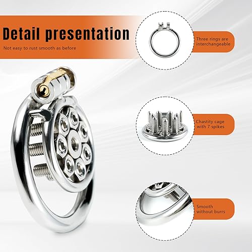 Flat Chastity Cage with CBT Spikes Adults Sex Toys Penis Lock with Silicone  Catheter for Men New Small Cock Cage SM Extreme Bondage Testicular Torture  Devices (40mm) in Saudi Arabia | Whizz