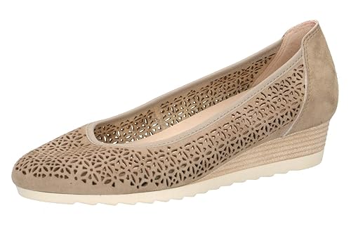 CAPRICE 22503-22 Damen Keilpumps,Pumps,Keilabsatz,festlich,Oktoberfest,Dirndl,Wiesn,Trachten-Schuh,Wechselfußbett