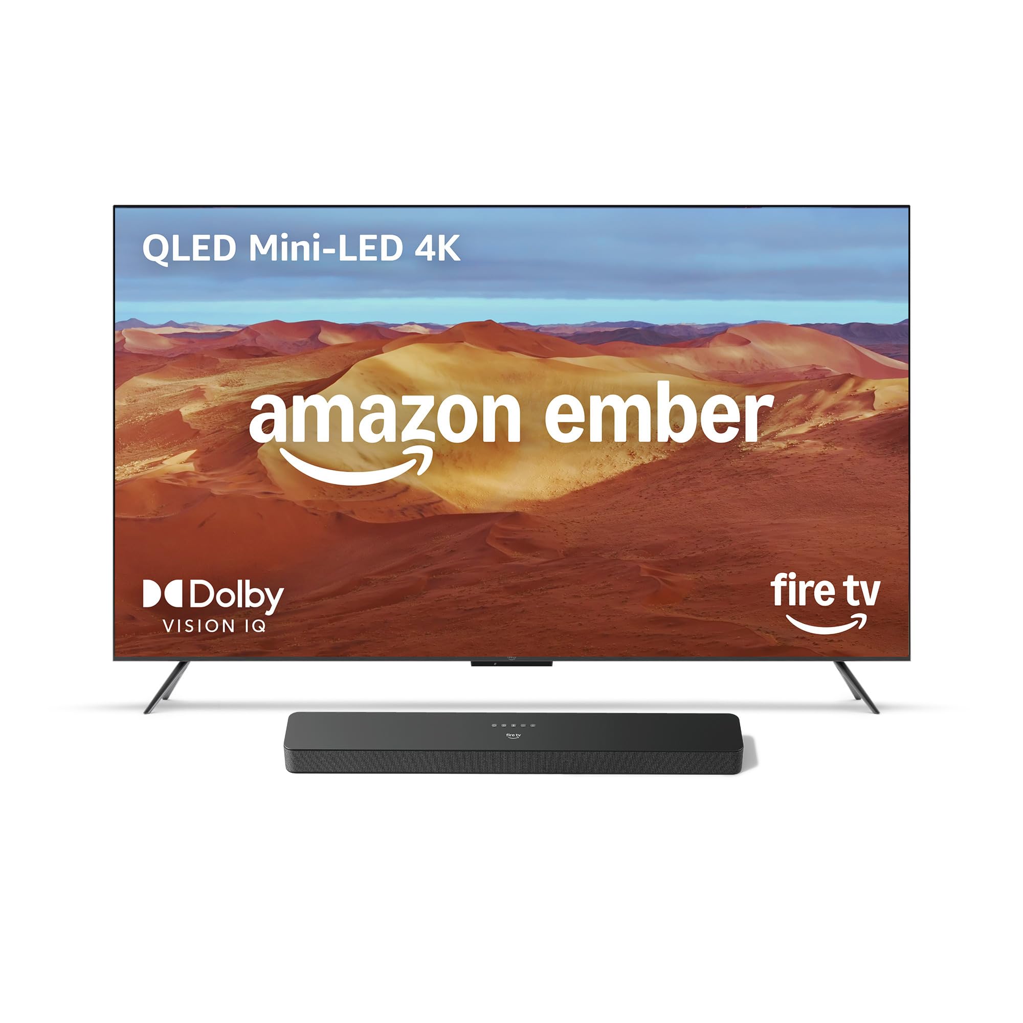Amazon Ember 75" Mini-LED Series with Fire TV Soundbar Plus