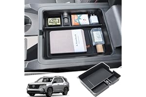 PIMCAR Center Console Organizer for 2023 2024 2025 Honda Pilot, 2024 Honda Ridgeline/Passport Upgrade Design Tray Accessories Interior Armrest Box Divider ABS Plastic Material-Black Trim