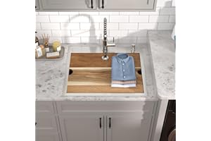 Talllor 12" Deep Laundry Sink with Faucet Combo - 25"x22" Drop In Utility Sink 16 Gauge stainless steel Single Bowl Laundry Room Sinks #TLT-0034