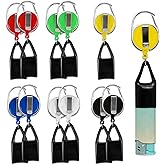 NEETUE 12 Pcs Retractable Lighter Holder Lighter Keychain Multicolor Lighter Holder Keychain with Clip Classic Lighter Cover 