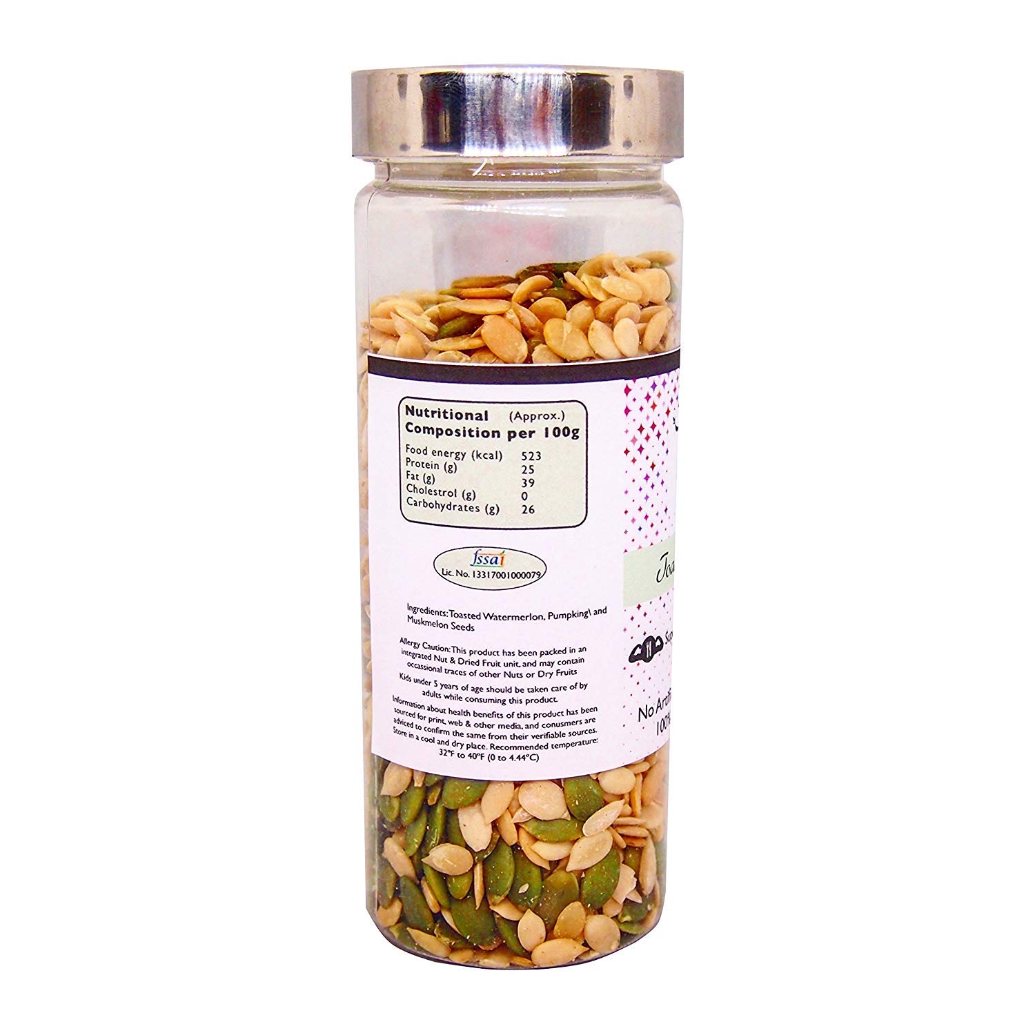 Mezcla de semillas tostadas 150 g (5.29 oz), calabaza ...