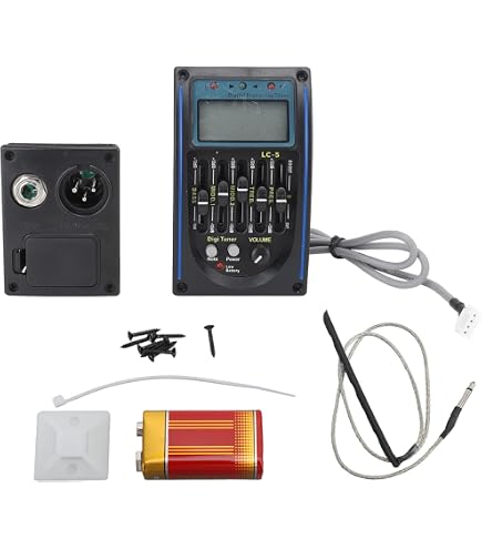 Preamplificatore Chitarra Acustica Equalizzatore 5 Bande EQ Pickup Piezo Per Chitarra