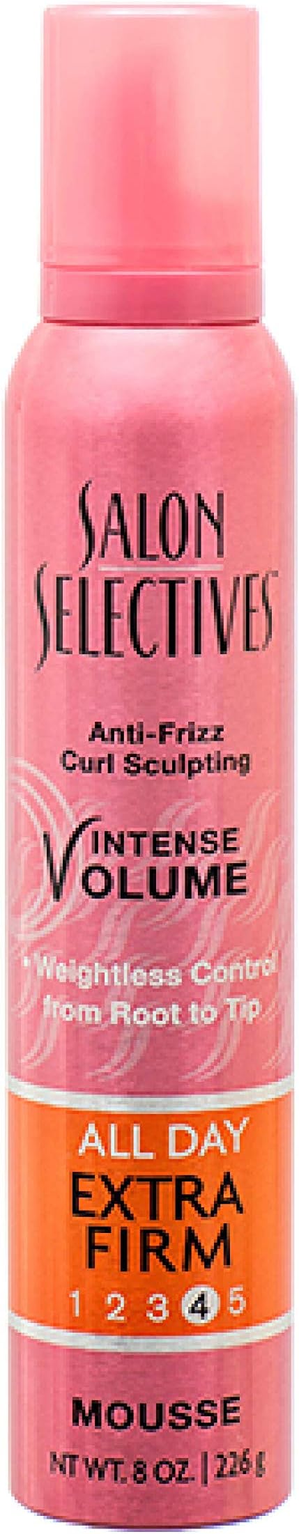 (Mousse) Salon Selectives Anti-Frizz Curl Sculpting, INTENSE VOLUME, All Day Extra Firm, Scented, Mousse, by Salon Selectives