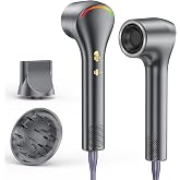 160,000 RPM High-Speed Ionic Hair Dryer, Blow Dryer with Diffuser | Lightweight, 500M Negative Ions, Heat Control, Low-Noise, Fast Drying, 2 Speeds &amp; 4 Heat Modes, for Women/Travel/Home