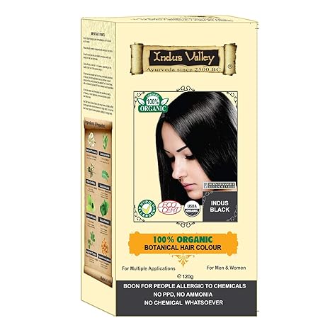 Buy Indus Valley Organic Indus Black Hair Color Hypoallergenic For