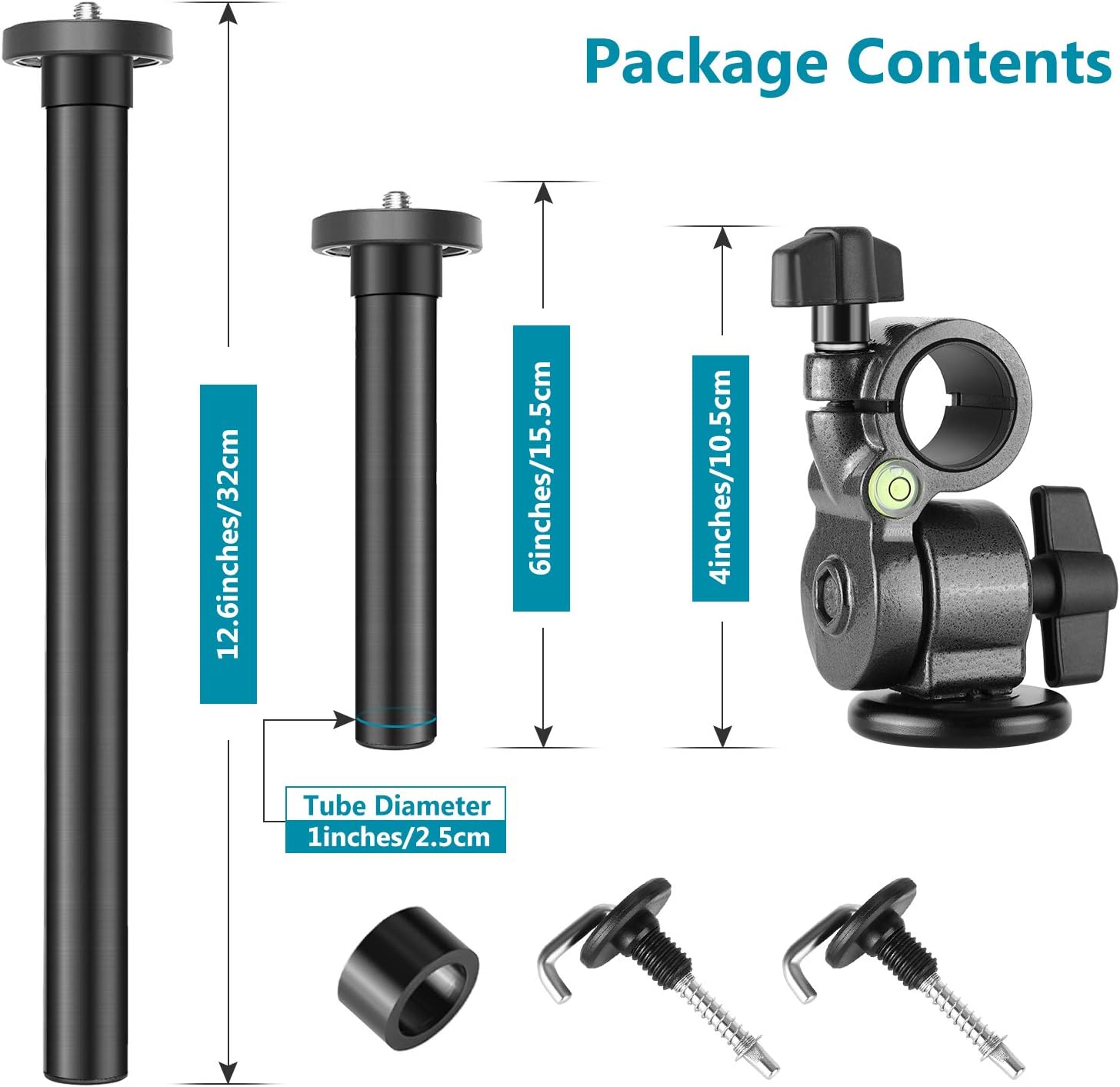 Neewer Camera Tripod Boom Arm External MultiAngle Center Column Extension Arm for Studio