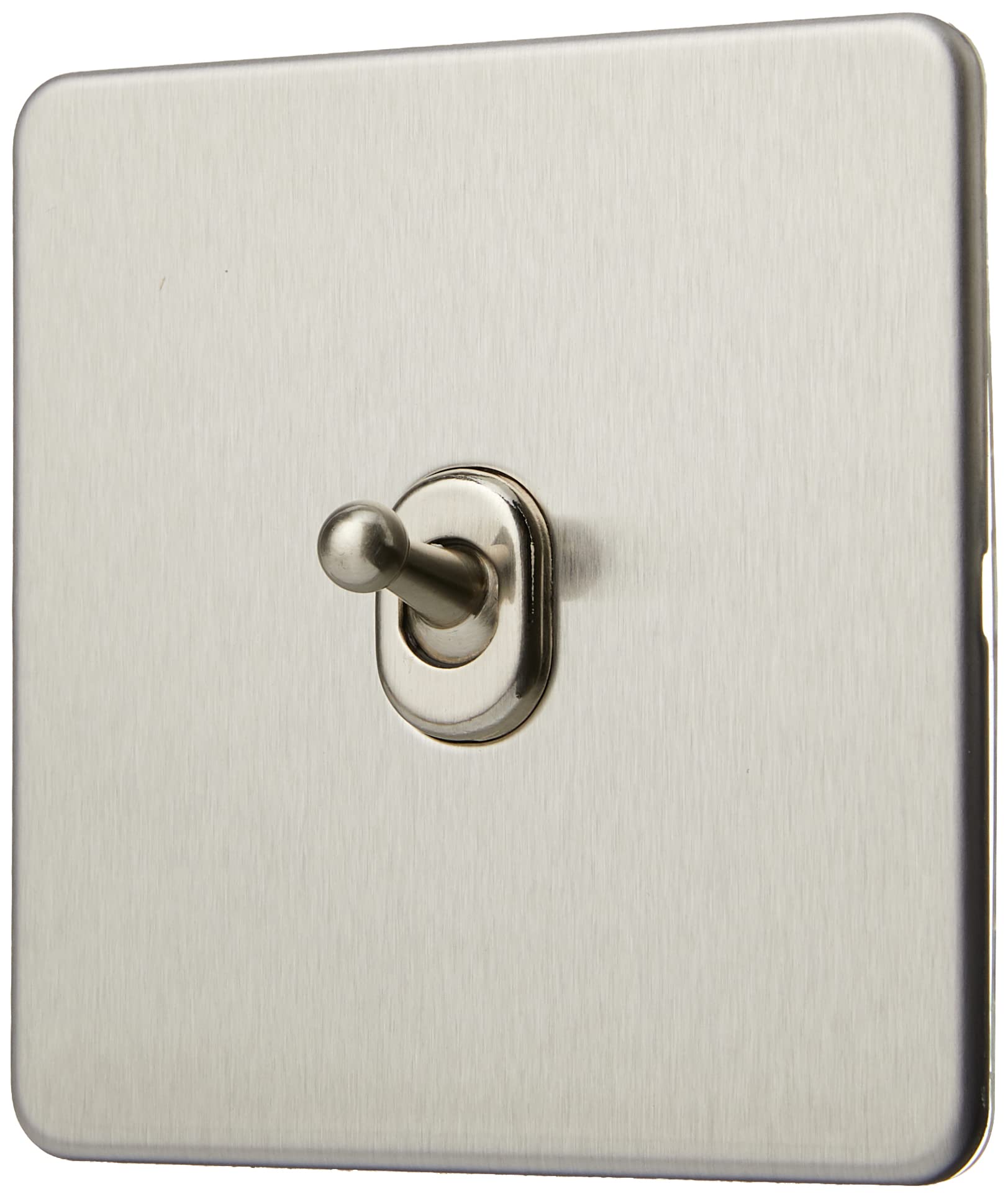 Knightsbridge Screwless 10A 1G Intermediate Toggle Switch - Brushed Chrome