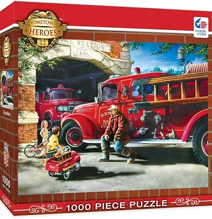 Amazon Com Masterpieces Hometown Heroes Firehouse Dreams