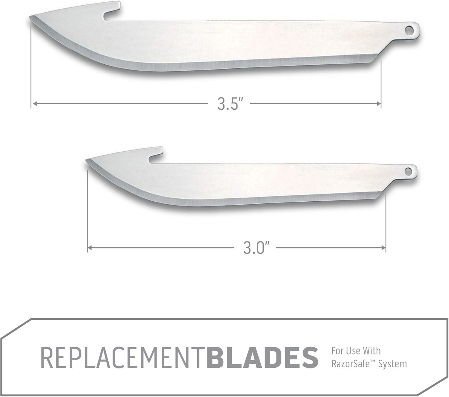 Outdoor Edge 3.5" Drop-Point Replacement Razor-Blade Pack, 6-Pieces - Japanese 420J2 Stainless Steel - Precisely Heat Treated and Hand Finished Shaving Sharp : Tactical Knives : Sports & Outdoors