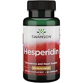 Swanson Hesperidin Citrus-Derived Flavonoid, 60 Capsules | Cardiovascular and Heart Health Support, Contributes to Muscle Recovery, Antioxidant Properties, Gluten-Free and Non-GMO