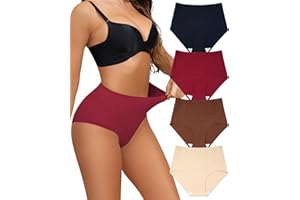 Levao Shapewear Tummy Control Underwear for Women Seamless High Waist Full Coverage Brief No Show Postpartum Panties S-XXL