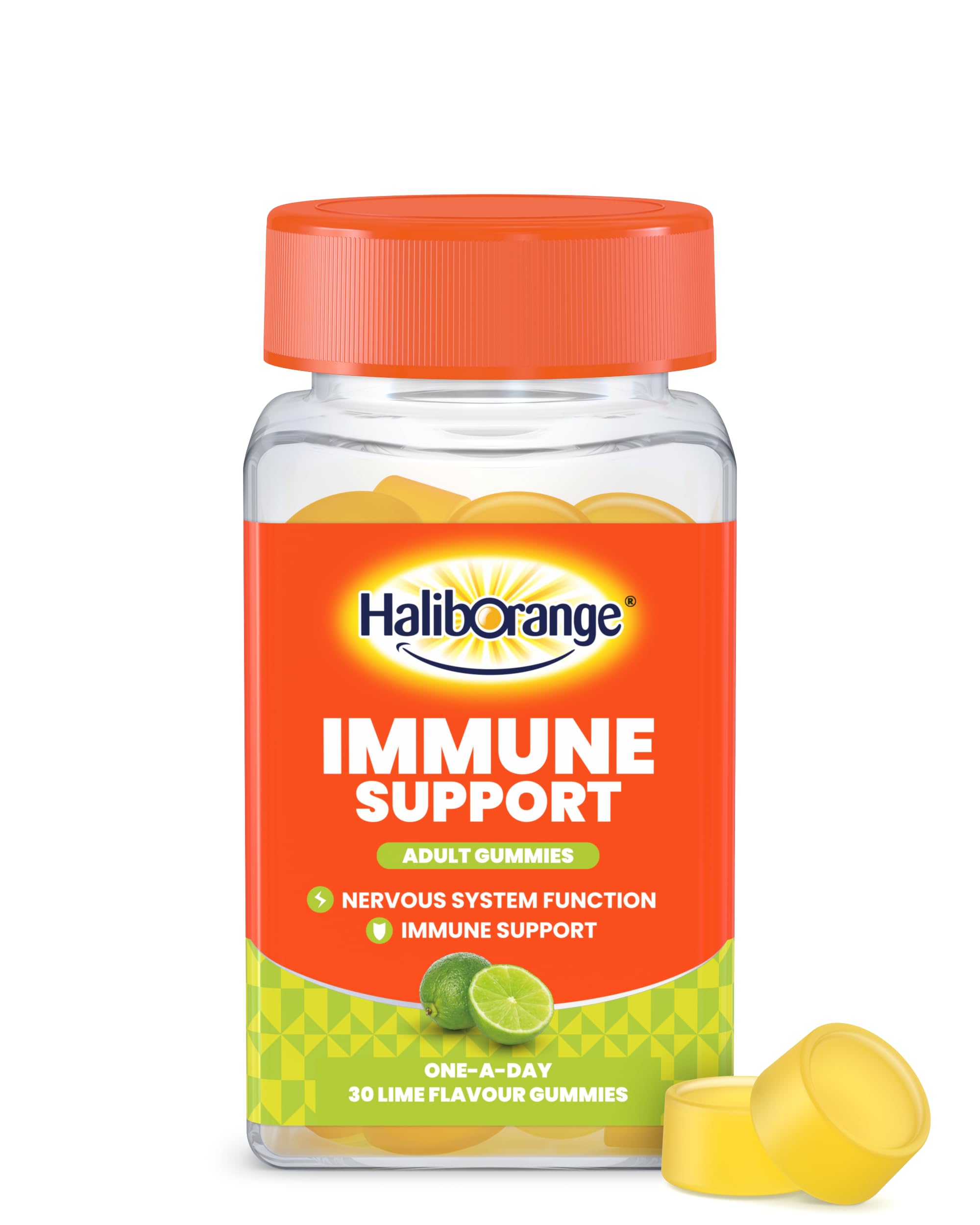Haliborange Adult Immunity Support - 30 Lime Gummies