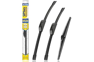 5 PLUS® Silicone Windshield Wipers Replacement for 2019-2024 Toyota RAV4/ 2006-2015 Mazda 5 Wiper Blades(Set of 3), Windshiel