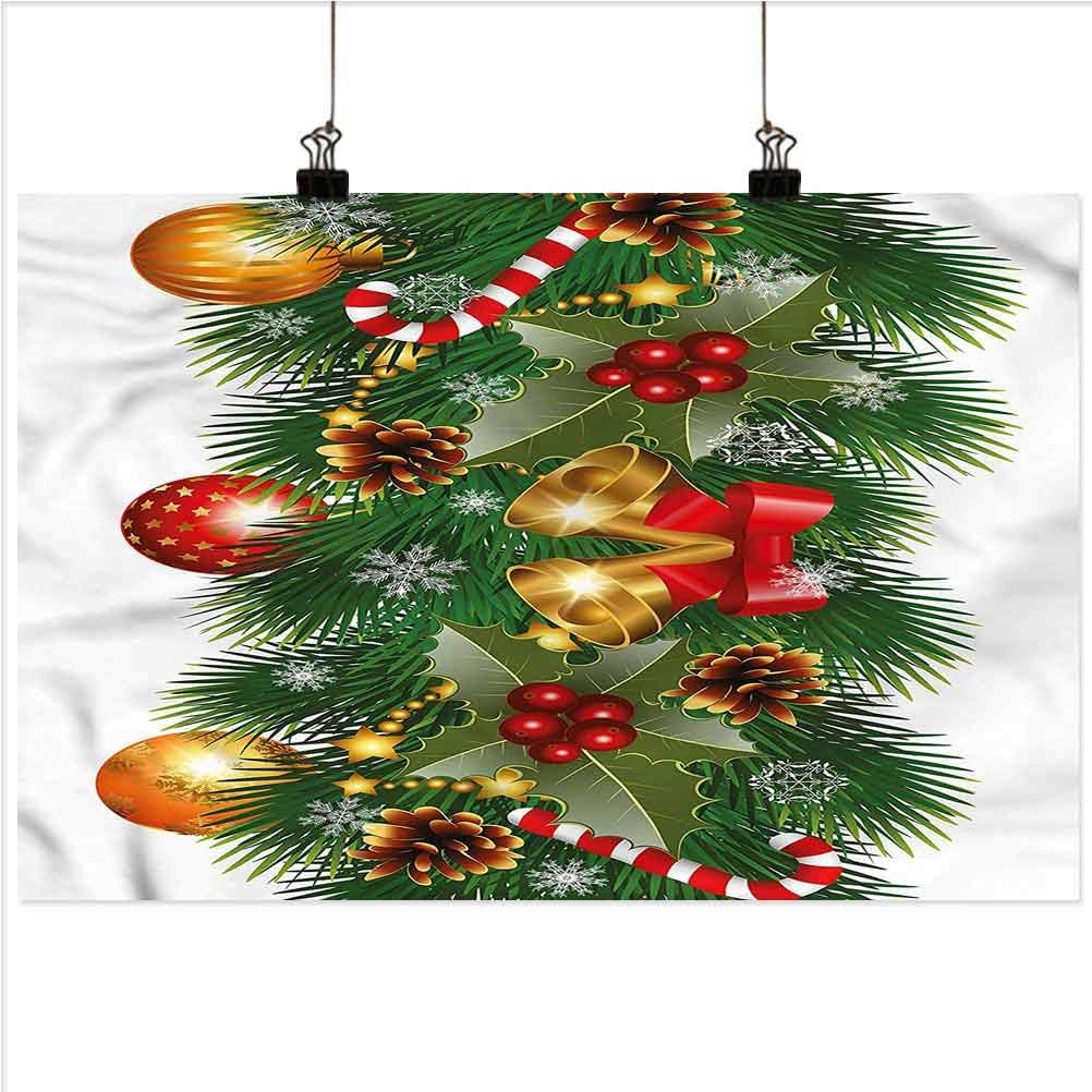 Wall decor Amazon.com: Christmas Wall Paintings Noel Tree Ornaments 24x24 Inch Wall Art Bedroom Living Room