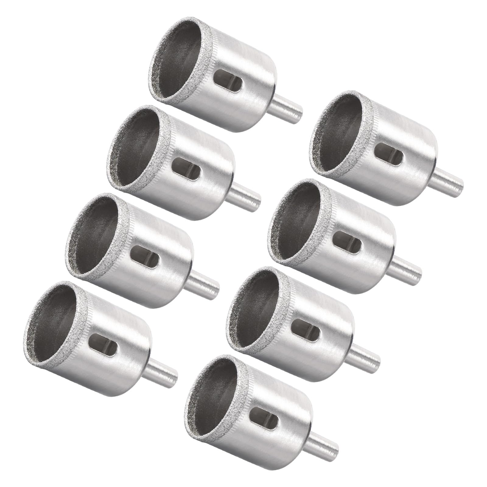 CoCud Diamond Hole Saws Drill Bits, 30mm / 1-3/16" Drilling Diameter, Nickel Plated Carbon Steel Drill Bit - (Applications: for Glass Ceramic Tiles Marble Stone), 8-Pieces — image 1