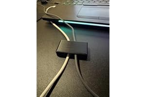 Magnetic Dual‑Slot Cable Anchors (3‑Pack) for Steel Desks — Compatible with Secretlab® and Other Metal Surfaces, Black