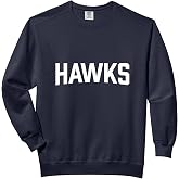 Hometown Hawks Text Design Comfort Colors Adult Sweatshirt